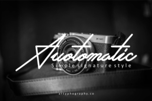 Auotomatic: A Modern Script Font for Editorial Design