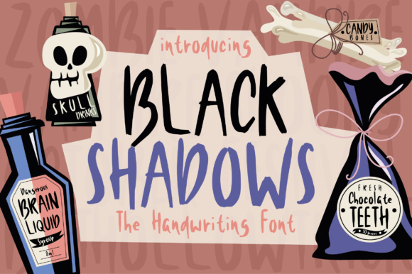Black Shadows Font for Bold Web Design