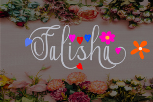 Falisha: A Modern Script Typeface for Editorial Design