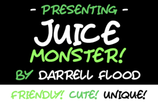 Juice Monster Font for Crafters