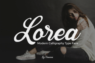 Lorea: A Modern Script Typeface for Editorial Design