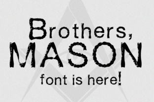 Mason Font: Bold Hand-Carved Style for Makers