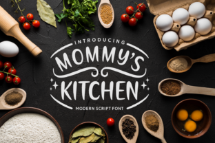 Mommy s Kitchen Font for Branding