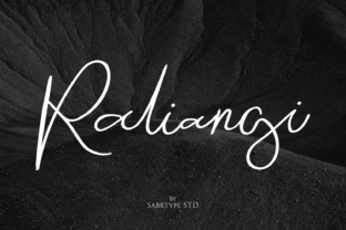 Raliangi: A Modern Script Font for Editorial Design