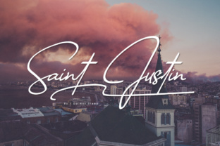 Saint Justin: A Modern Script Font for Editorial Design