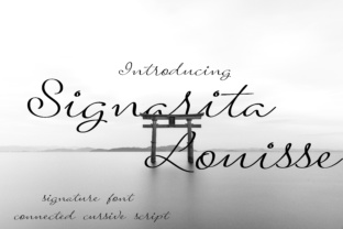 Signarita Louisse: A Graceful Script Font for Editorial Design